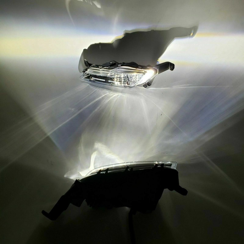 YY-AUTO Fit 2018 2019 Ford Explorer LED Clear Fog Lights