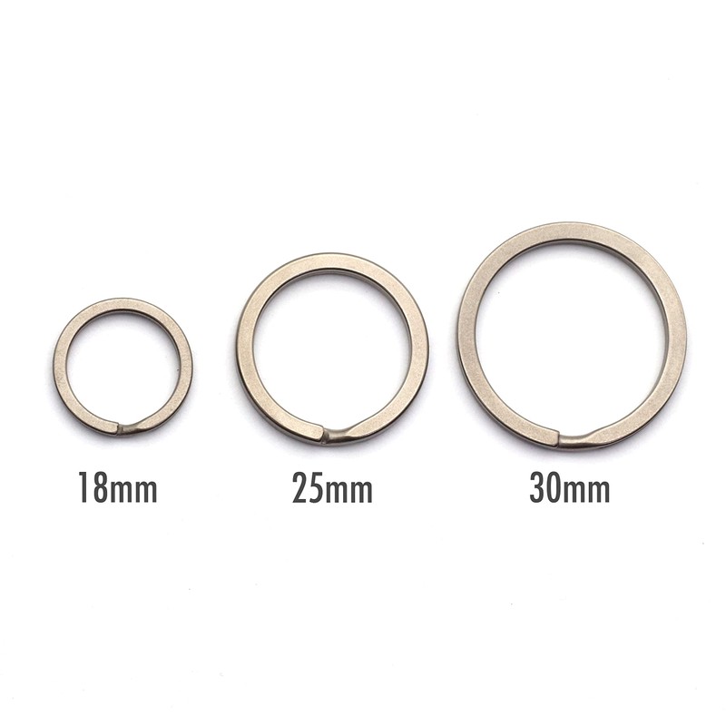TUNUKE Ti Titanium Ring, Keychain, Key Ring, Key Hook, Carabiner,