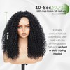 Fine Plus Curly Half Wig for Black Women, 3 in