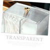 ULTECHNOVO Makeup Storage Box Lid Cotton Swab Holder Makeup Sponge