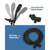 Filtered Shower Head with Handheld Matte Black, BOWGER 6 Modes