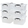 Waikhomes Set of 6 Storage Plastic Boxes Set, 8 L