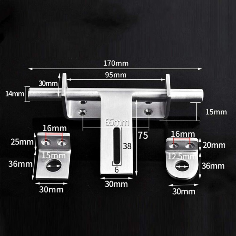 WANLIAN Sliding Bolt Gate Latch,Door Hasp Latch,Door Latches Bolt Hasp