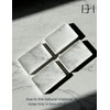 EXCHUES Natural Marble Soap Dish for Shower with Silicone Non-Slip