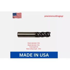 ZIMI NEW 1/4" * 2"  4flute variable helix carbide end mill square end - Tialn coated