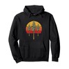 Cool Minimalist Redwoods Tree Design Retro Graphic Pullover Hoodie