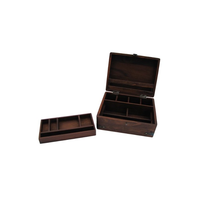 Supportiback Treasure Gurus Antique Style Wood Writing Travel Document Case