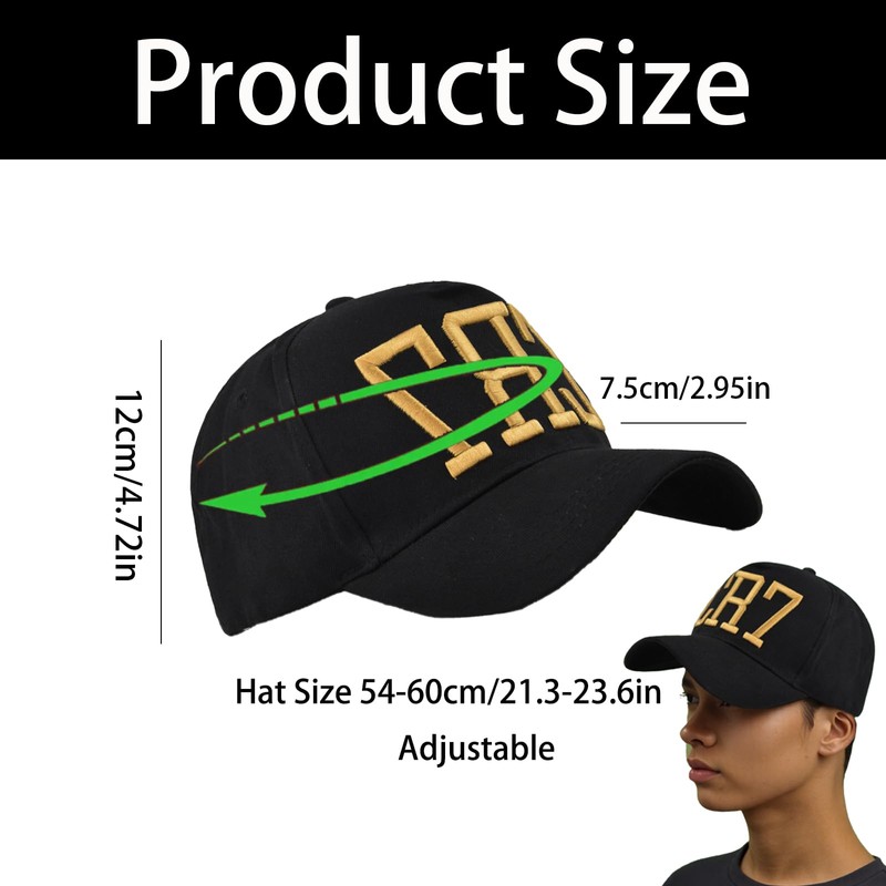 BAGUBDR Football Kits for Boys, Cr7 Kid's Baseball Hat Boys'