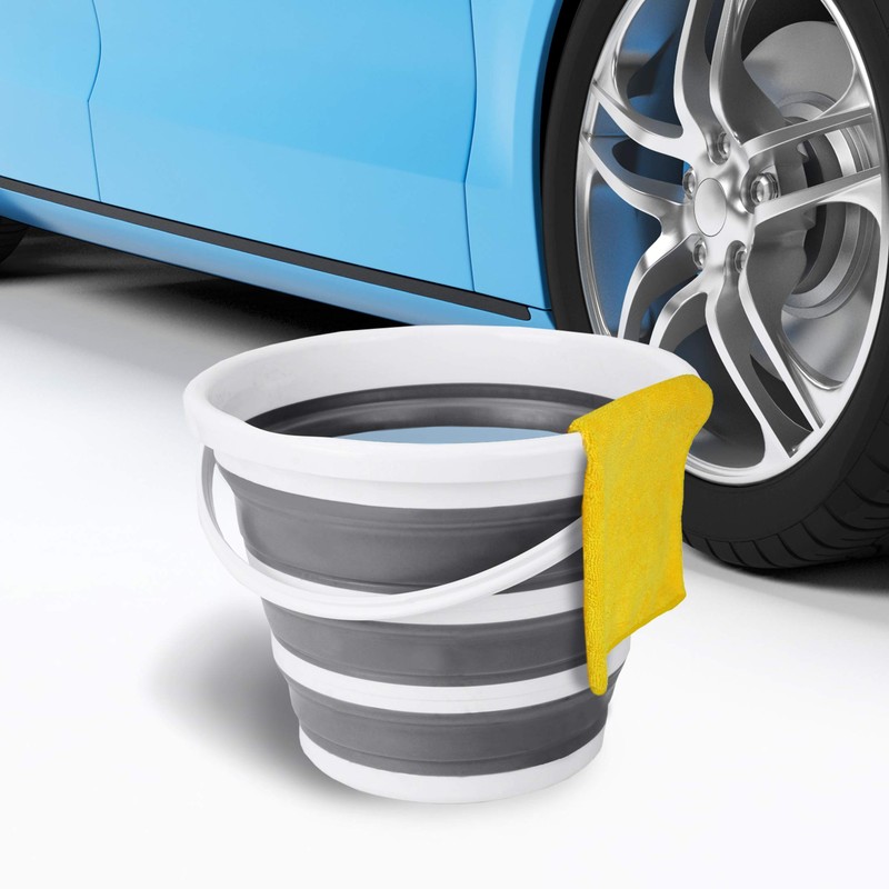 Eurow 10L (2.6 Gallon) Indoor and Outdoor Collapsible Bucket