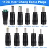 TAHULIK 11Pcs DC Adapter Plug, Universal 5.5 x 2.1mm DC