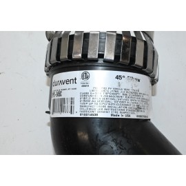 DuraVent PolyPro 3PPS-E45BC 3" Single Wall Elbow 45 Degree with Clamp