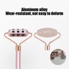 3 in 1 Rose Quartz Face Roller Massager Germanium Facial