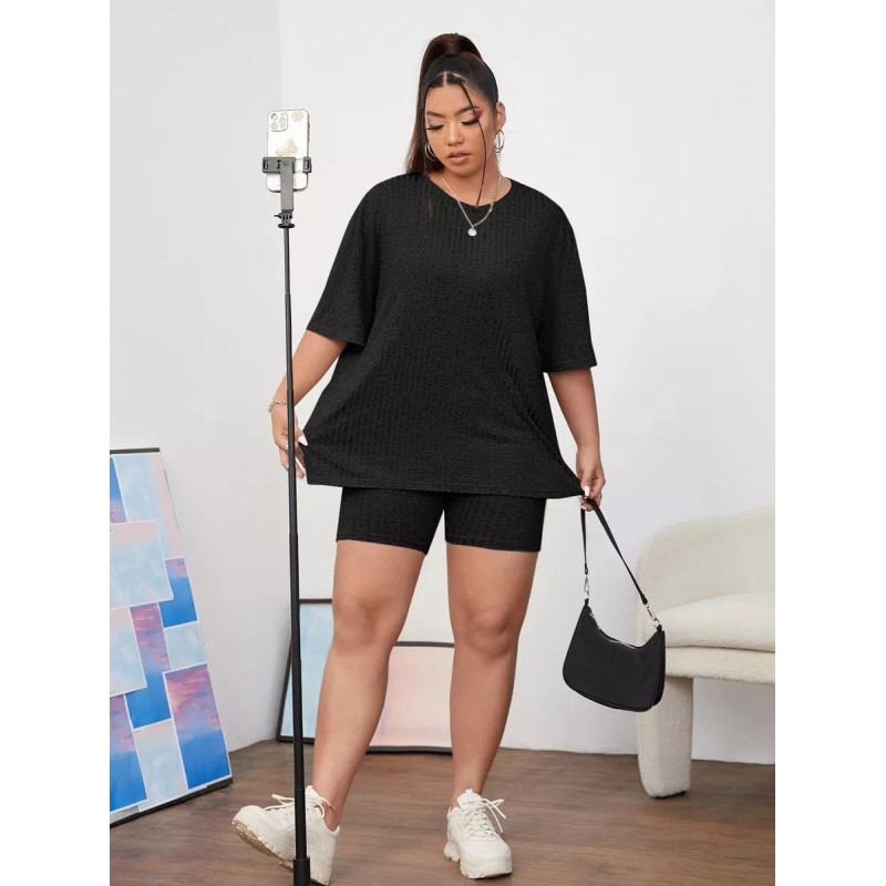 COMODO Conjunto Short Leggins Y Top 2 Pieza Mujer Casual