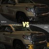 BINQIGOO Front Bumper Fog Light For Toyota Tundra 2014-2021 DRL