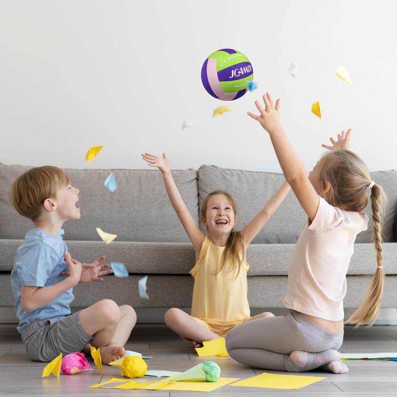 JCAMOY Indoor Soft Volleyball Features a Soft, Smooth Texture that