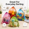 Squliicayy 10Pcs Mesh Drawstring Bags 35 x 40 cm