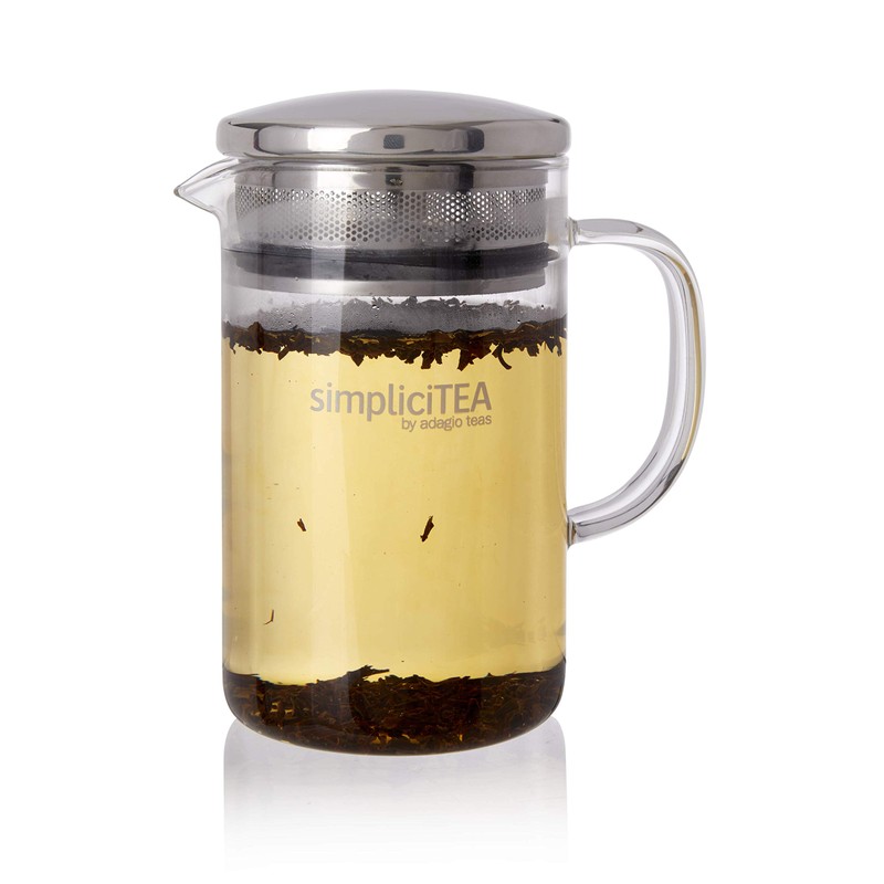 Adagio Teas Glass Tea Infuser - Easy Brew Pot -