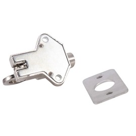 Fdit Automatic Door Bolt, Zinc Alloy Spring Loaded, Enhanced Security for Doors Wonderful Replacement for Home with Pull Bounce Home Improvement Supplies