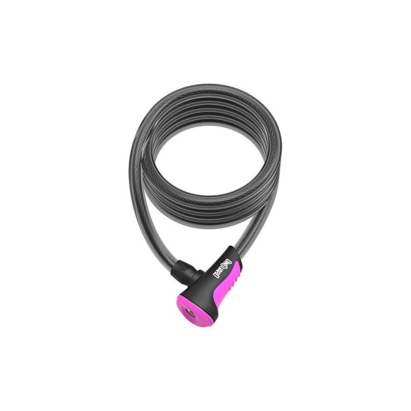 Onguard Neon Series 8156 Coil Cable Lock, 180cmx12mm, Blue