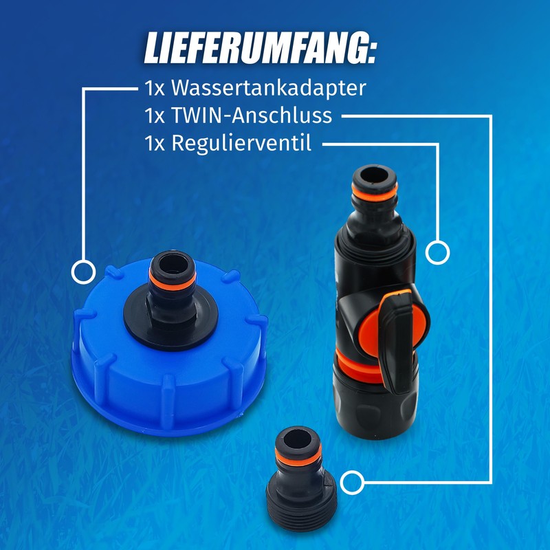 MaJoCompTec® Watertwin Water Tank Filling Adapter | Motorhome Caravan Water