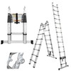 Telescoping Ladder 5M/16.5FT A Frame Extension Ladder Multi-Purpose Heavy Duty