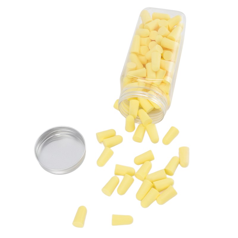 120pcs Sleeping Ear Plugs Noise Reduction Slow Rebound Sponge Expandable