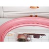 Funerom 20 x 16 inch Pink Wall Mirror Oval Bathroom