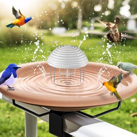 Hohean Water Agitator for Bird Bath, Battery Powered Birdbath Water Circulator & Bubbler, Waterproof and Quiet, Energy Saving Bird Bathtub Mixer for Patio, Garden, Pond Decoration