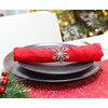 Christmas Concepts® Set of 4 Silver Napkin Rings – Luxury