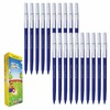 DOLLAR ColourMarkers Felt Tip Colouring Pens, BLUE, Fine Point, Pack