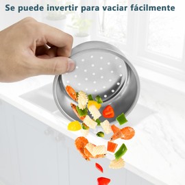 RUIAO Colador de Cocina de Acero Inoxidable, Cisne, Plateado