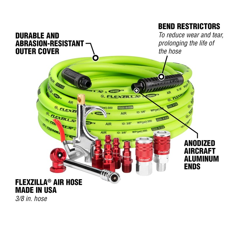 Legacy Flexzilla HFZCLB11D 3/8" x 50' Air Compressor Hose 11