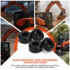 JERBOR Upgraded 4Pcs Door Wheel Rollers Fit for Kubota SVL65/SVL75/SVL97