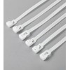 SQHXH 100 Pack Reusable White Cable Ties, 300mm X 4.8mm,