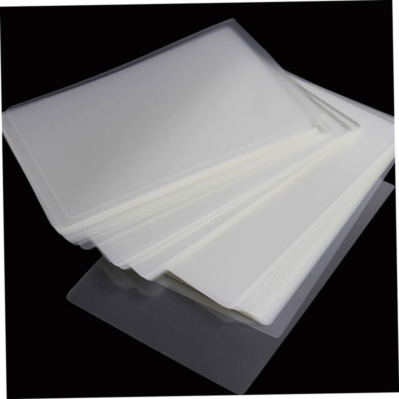 SEWACC 100pcs Thermal Laminating Sheets Clear Photo Sealer Film for