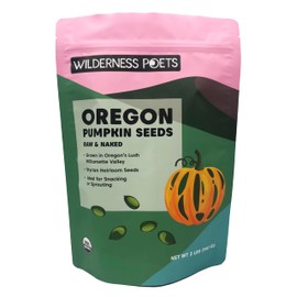 Wilderness Poets Oregon Pumpkin Seeds - Organic, Heirloom, Raw - No Shells, No Salt, Bulk Size (32 Ounce - 2 Pound)