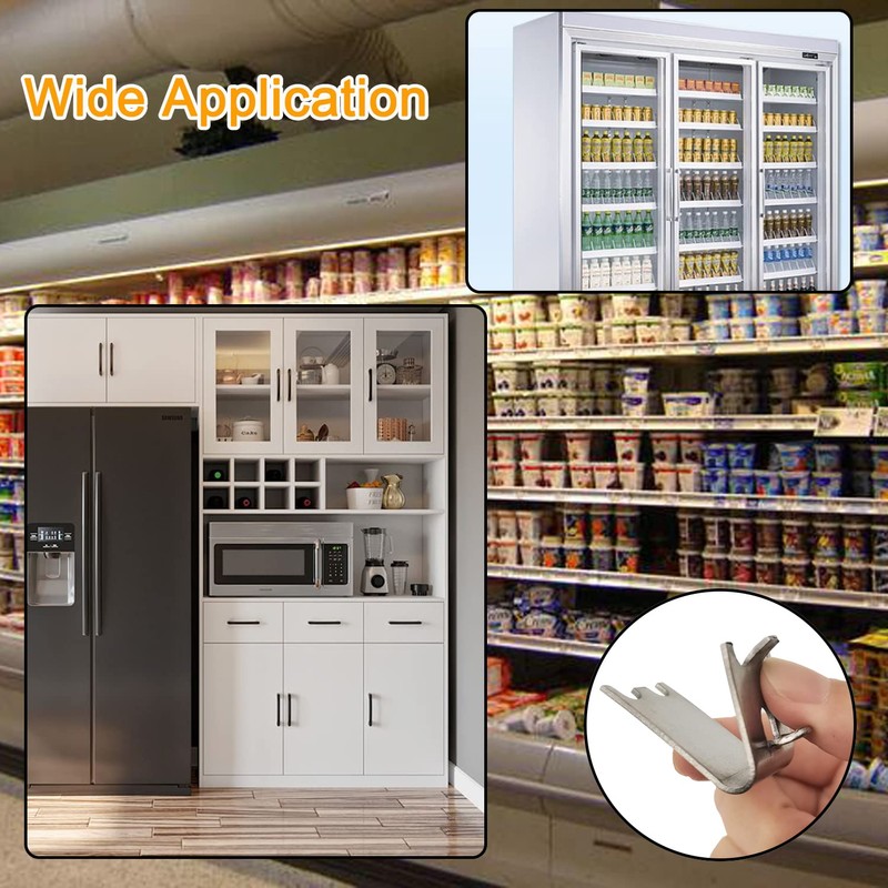920158 Freezer Shelf Clip,Stainless Steel Shelf Clip for Refrigerator,Freezer Cooler
