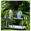 Bird Perch Stand, Stainless Steel Bird Perch Stand Parrot Perch