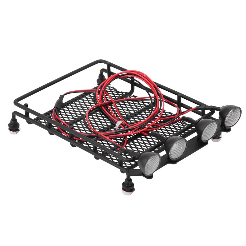 Roof Rack Luggage Carrier With LED Lights Round for Axial