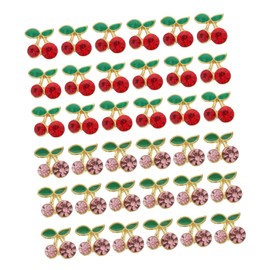TOVINANNA 36 Pcs 3D Cherry Nail Charms for Manicure Art Cute Nail Decorations and