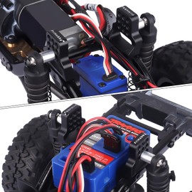 FriHobby Adjustable Shock Towers Compatible with 1/18 TRX4M Bronco Defender RC Crawler Shock Hoops Metal Front Rear Shock Mount Hops Up