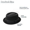 Vikodah Pork Pie Hat Wool Felt Bowler Porkpie Boater Derby