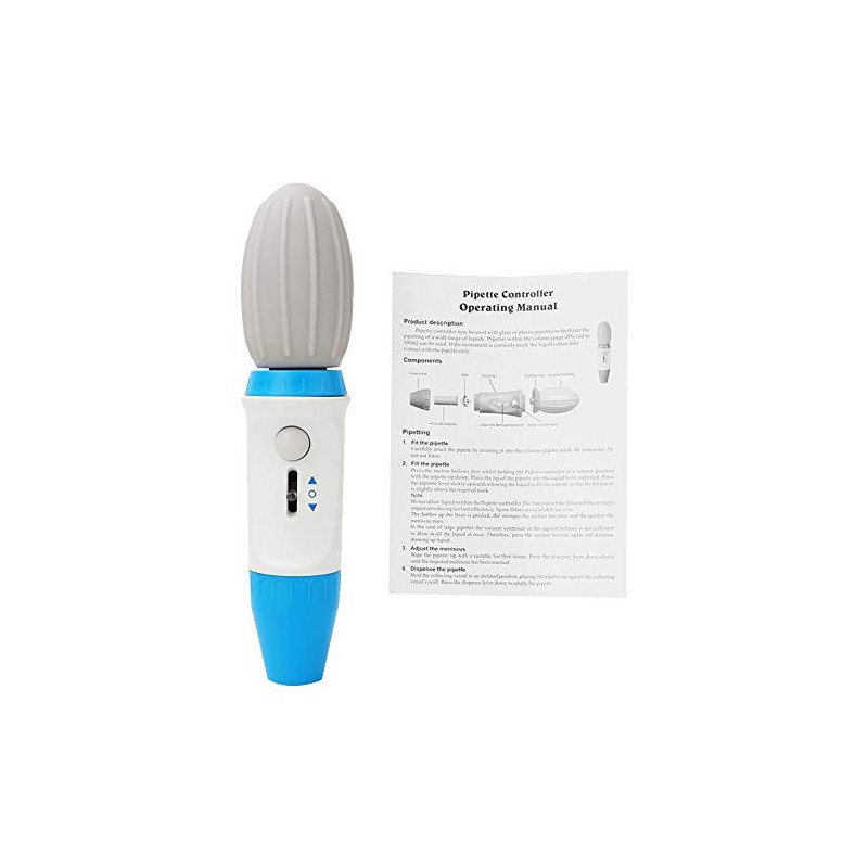 Ausla Pipette Controller, Pipetting Aid, 0.1-100 ml Manual Pipetting Aid