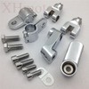 XKMT-Chromed Highway Clamps 1.5" Large Foot Pegs Compatible With V-STAR