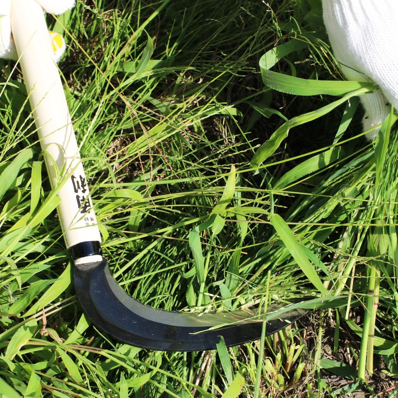 KAKURI Japanese Weeding Sickle 18" [Triple Edged Blade] Grass Sickle