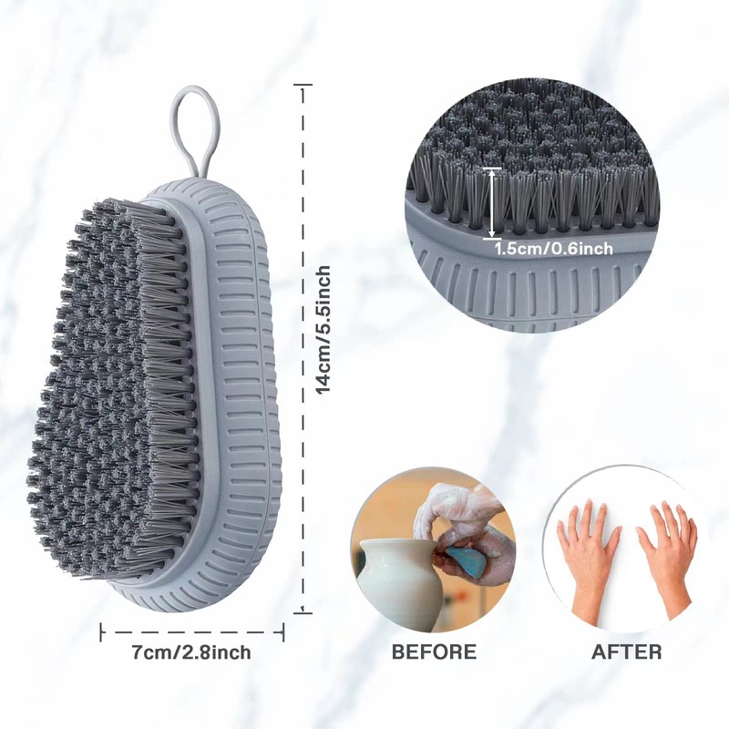 VWMYQ Heavy Duty Fingernail Scrub Brush, Durable Stiff Bristles Hand