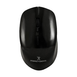 Perfect Choice Mouse Inalambrico Óptico, Ratón Inálambrico, Mouse ergonomico Ajustable, Resolución: 2200 dpi, 4 Botones 1600 dpi Root Pro (Negro)