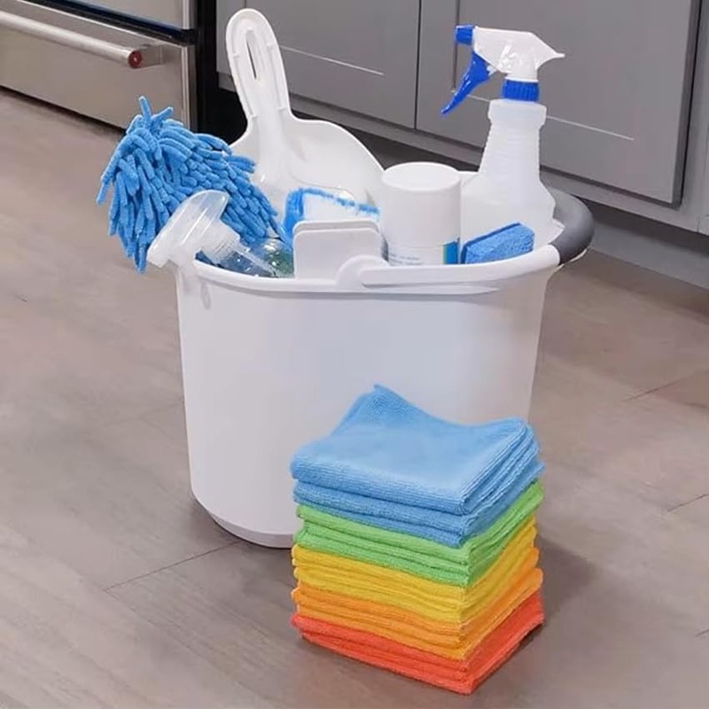Microfibre Cleaning Cloths |12 Pack, Size: 32 x 32 cm,