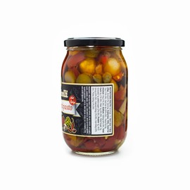 Hot Antipasto by Botticelli, 18oz Jars (Pack of 2) - Premium Spicy Italian Appetizer - Gluten-Free - Olives, Artichokes, Mushrooms, Red Hot Peppers, and Olive Oil