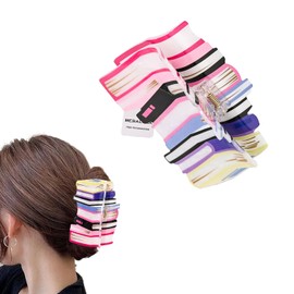 2Pcs Book Hair Claw Clips - Back To School Hair Clips for Thick Thin Hair Funny Teacher Hair Barrettes Accessories for Women Book Lovers (Pink-Book)